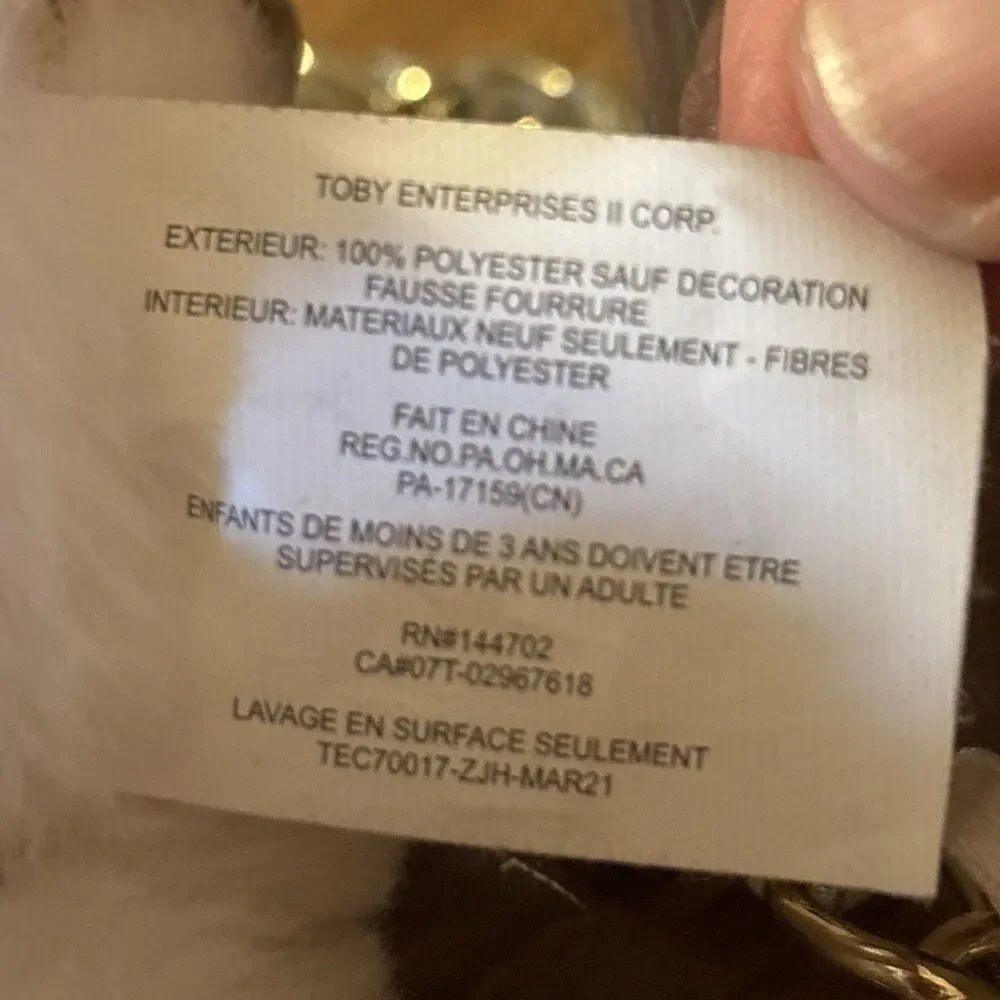 Toby Enterprises Unicorn Plush Purse Handbag White Rainbow Crossbody Bag